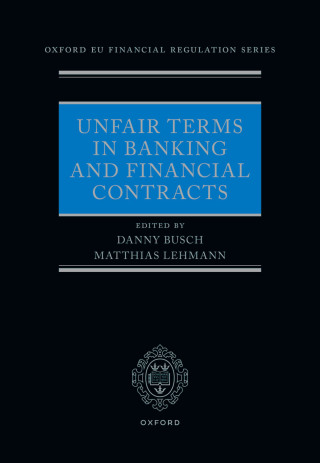 Titelbild: Unfair Terms in Banking and Financial Contracts 1st edition 9780192866592