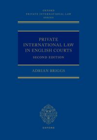 Cover image: Private International Law in English Courts 2nd edition 9780192868145