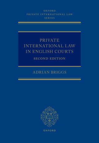 Cover image: Private International Law in English Courts 2nd edition 9780192868145