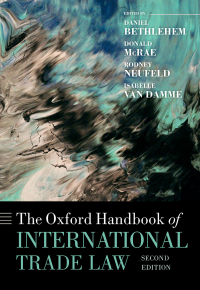 Omslagafbeelding: The Oxford Handbook of International Trade Law 2nd edition 9780192868381