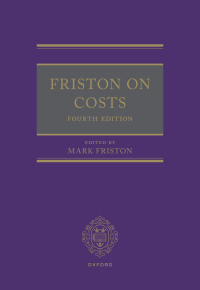 Imagen de portada: Friston on Costs (book and digital pack) 4th edition 9780192869098