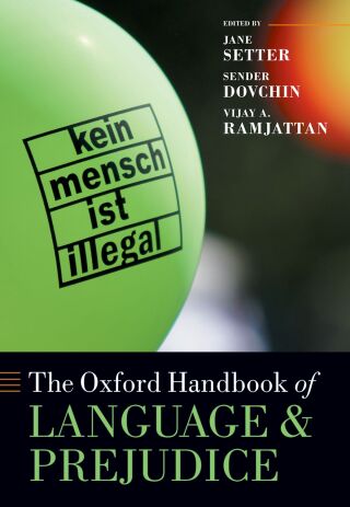 Cover image: The Oxford Handbook of Language and Prejudice 9780192695888
