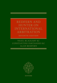 Imagen de portada: Redfern and Hunter on International Arbitration 7th edition 9780192869937