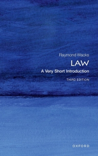 Cover image: Law: A Very Short Introduction 3rd edition 9780192870506