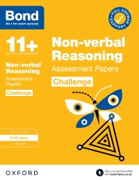 Cover image: Bond 11+: Bond 11+ Non-verbal Reasoning Challenge Assessment Papers 9-10 years 9780192778239