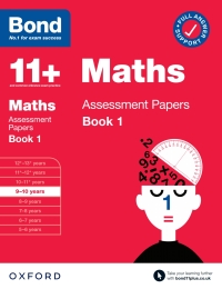 Omslagafbeelding: Bond 11+: Maths Assessment Papers Book 1 9-10 Years 9780192776457