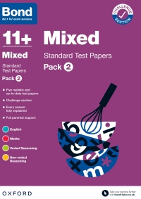 Cover image: Bond 11+: Bond 11+ Mixed Standard Test Papers: Pack 2: Ready for the 2024 exam 9780192779397