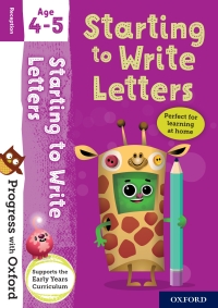 Cover image: Progress with Oxford: Starting to Write Letters Age 4-5