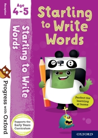 Immagine di copertina: Progress with Oxford: Starting to Write Words Age 4-5