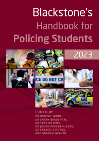 Cover image: Blackstone's Handbook for Policing Students 2023 17th edition 9780192872135