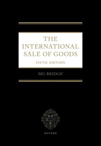 Cover image: The International Sale of Goods 5th edition 9780192882424