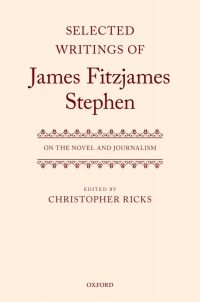 Cover image: Selected Writings of James Fitzjames Stephen 9780192882837