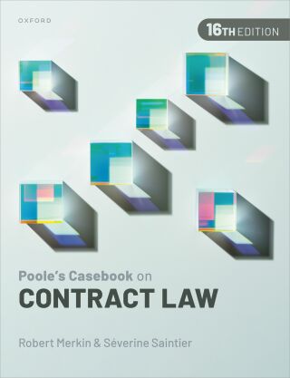 Cover image: Poole's Casebook on Contract Law 16th edition 9780192885081
