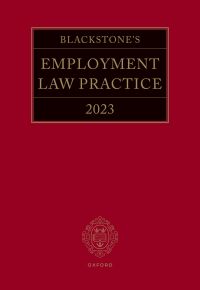 Omslagafbeelding: Blackstone's Employment Practice 2023 1st edition 9780192887788
