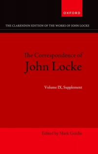 Cover image: John Locke: Correspondence 1st edition 9780198754299