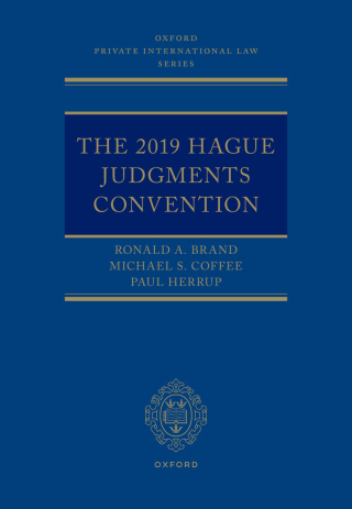 Cover image: The 2019 Hague Judgments Convention 9780192889836