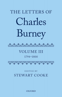 صورة الغلاف: The Letters of Dr Charles Burney 1st edition 9780198739845