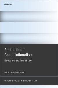 Cover image: Postnational Constitutionalism 9780192899187