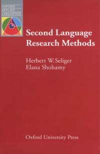 Cover image: Second Language Research Methods 9780194370677