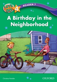 Omslagafbeelding: A Birthday in the Neighborhood (Let's Go 3rd ed. Level 4 Reader 7) 9780194642378