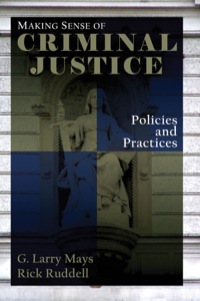 Cover image: Making Sense of Criminal Justice: Policies and Practices 9780195332445