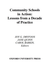 Imagen de portada: Community Schools in Action 1st edition 9780195169591