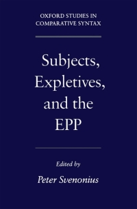 Omslagafbeelding: Subjects, Expletives, and the EPP 9780195142259