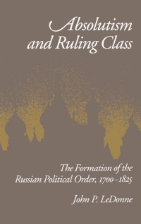 Cover image: Absolutism and Ruling Class 9780195068054