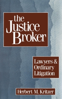Cover image: The Justice Broker 9780195061420