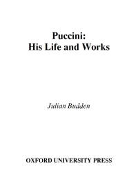 Cover image: Puccini 9780195179743