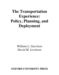 Cover image: The Transportation Experience 9780195172515