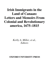 Titelbild: Irish Immigrants in the Land of Canaan 1st edition 9780195045130
