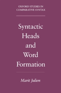 Imagen de portada: Syntactic Heads and Word Formation 9780195149517