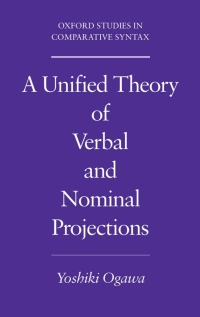 Immagine di copertina: A Unified Theory of Verbal and Nominal Projections 9780195143881