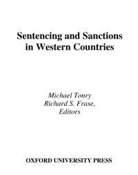 Imagen de portada: Sentencing and Sanctions in Western Countries 1st edition 9780195130539