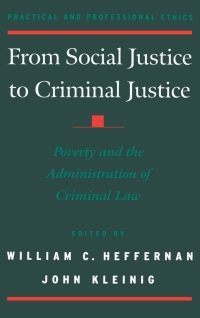 Omslagafbeelding: From Social Justice to Criminal Justice 1st edition 9780195129854