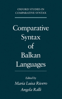 Imagen de portada: Comparative Syntax of the Balkan Languages 1st edition 9780195129526