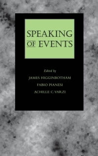 Cover image: Speaking of Events 9780195128079