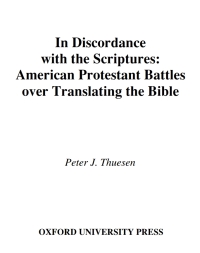 Imagen de portada: In Discordance with the Scriptures 9780195152289