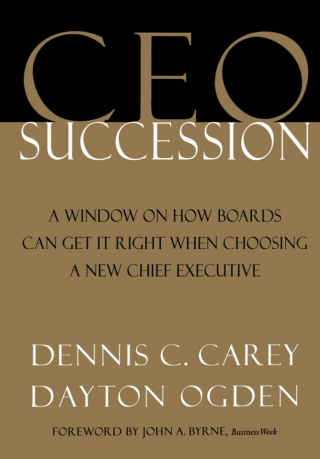 Cover image: CEO Succession 9780195127133