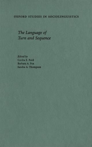 Cover image: The Language of Turn and Sequence 1st edition 9780195124897