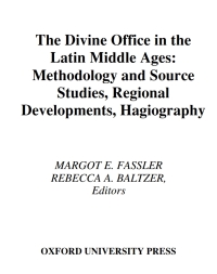 Cover image: The Divine Office in the Latin Middle Ages 1st edition 9780195124538