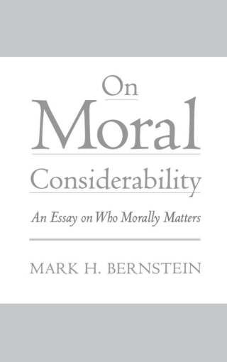 Imagen de portada: On Moral Considerability 9780195123913