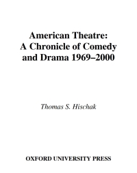Cover image: American Theatre 9780195123470