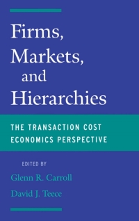 Titelbild: Firms, Markets and Hierarchies 1st edition 9780195119510