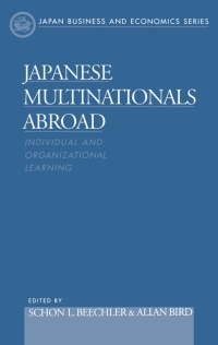 Imagen de portada: Japanese Multinationals Abroad 1st edition 9780195119251