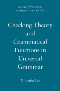 Immagine di copertina: Checking Theory and Grammatical Functions in Universal Grammar 9780195118391