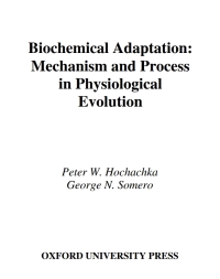 Titelbild: Biochemical Adaptation 9780195117035