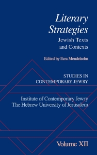 Cover image: Studies in Contemporary Jewry 1st edition 9780195112030