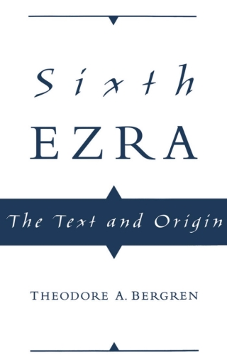 Cover image: Sixth Ezra 9780195112016